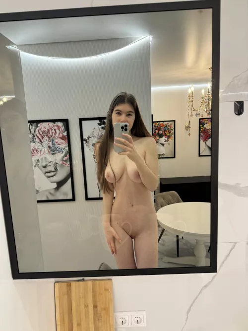 pretty girl in a pretty mirror