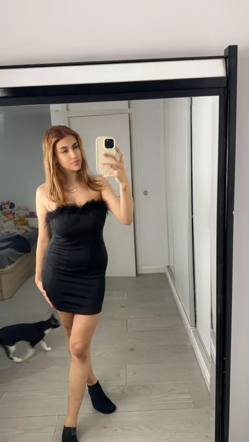 Feeling classy in my black dress