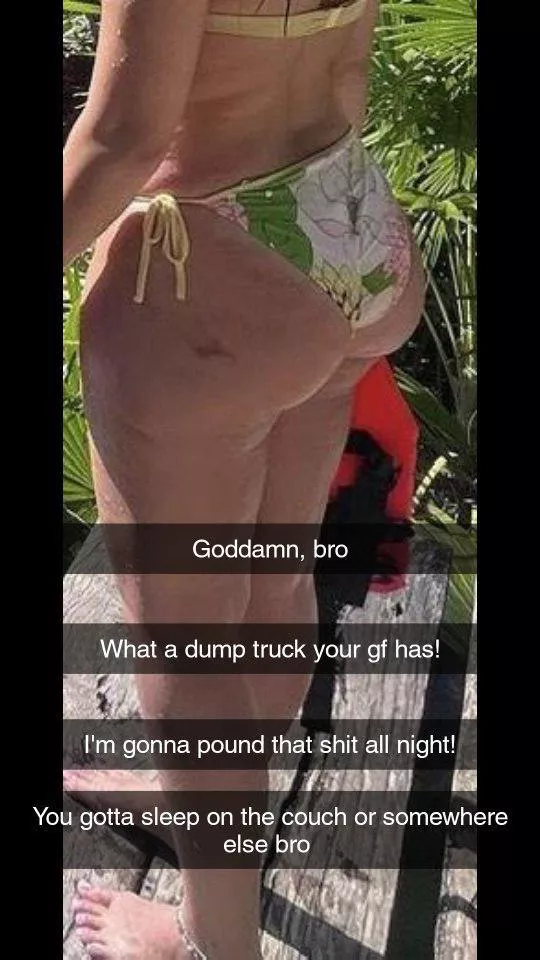 Finding out from her lover. He is gonna clap that wagon