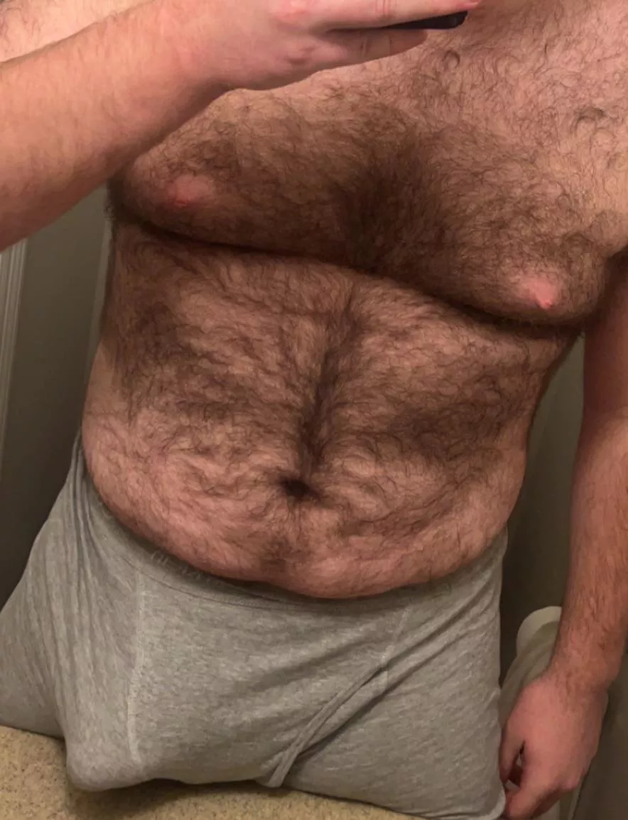 Hairy all over.