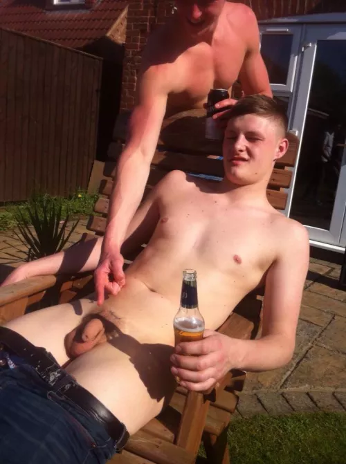 he only wants to sunbathe