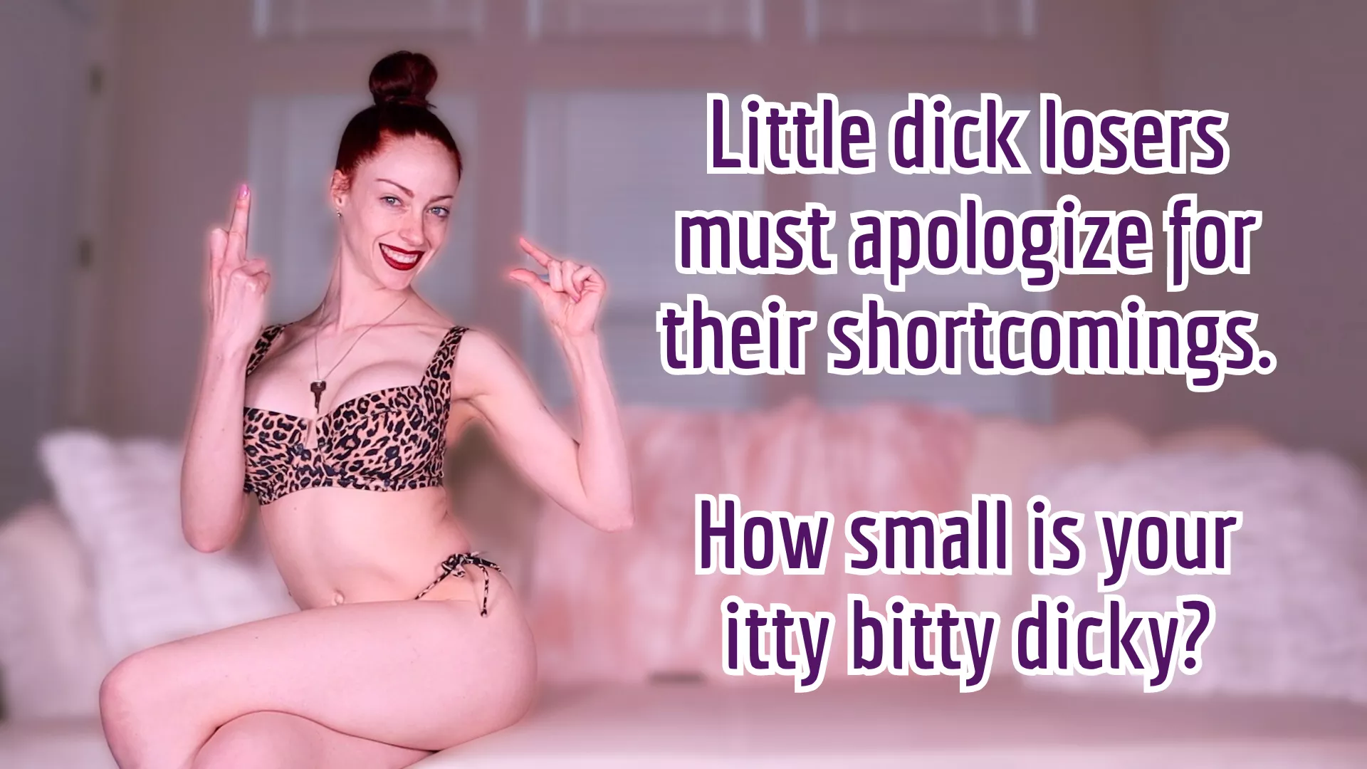 Hey, loser. I'm curious. How small is your tiny little dick? [Goddess Nikki Kit]