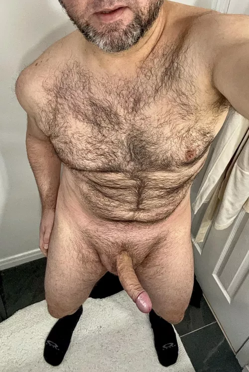 I hope you don’t mind a B&B that wears black socks, has a big, furry chest, and a thick, hard cock.