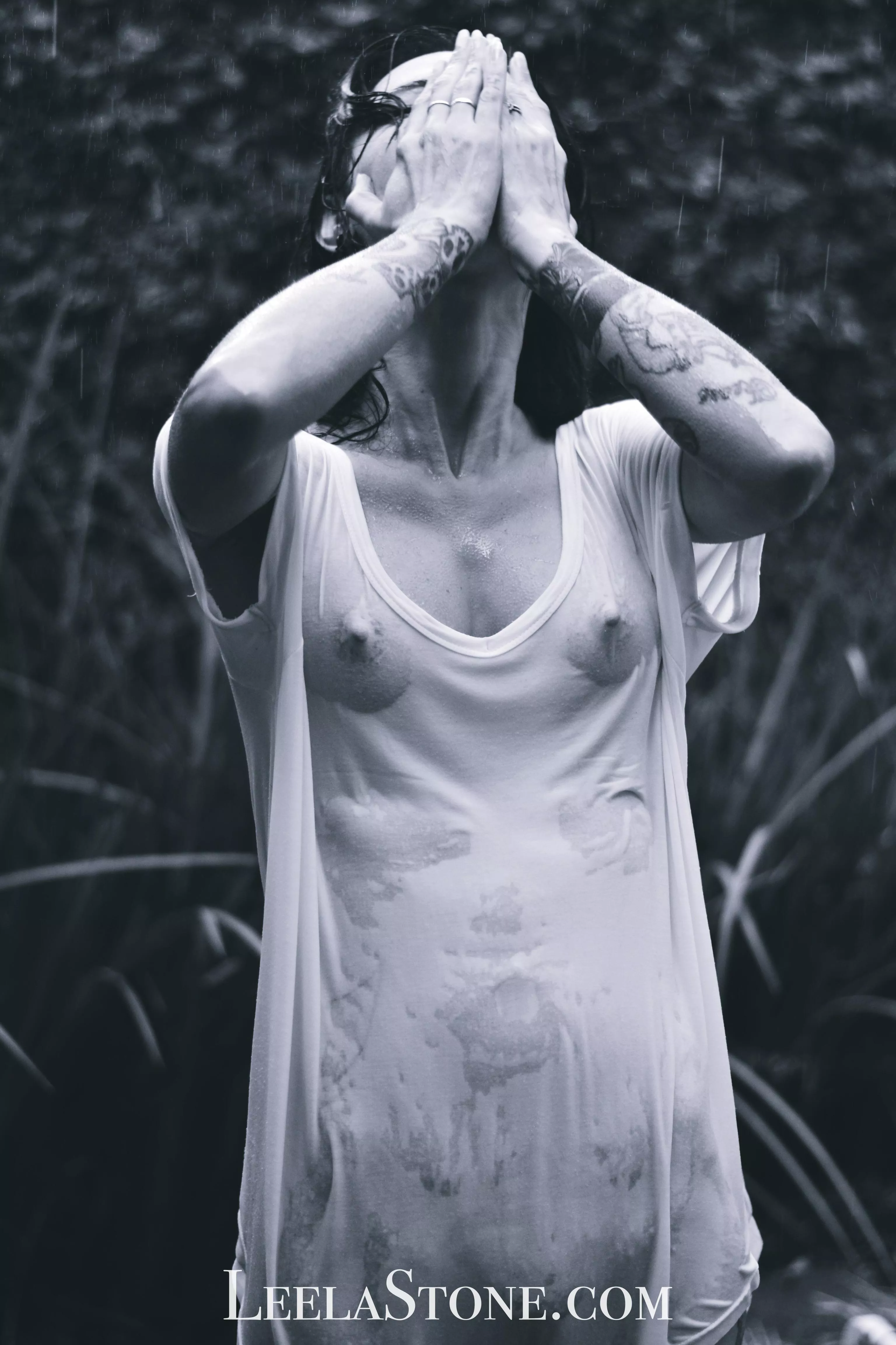 I love feeling the rain on my naked body….