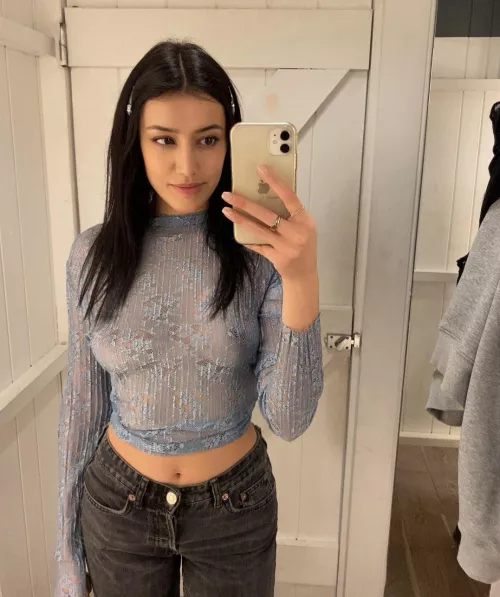 If you buy me this top I will wear it only without the bra