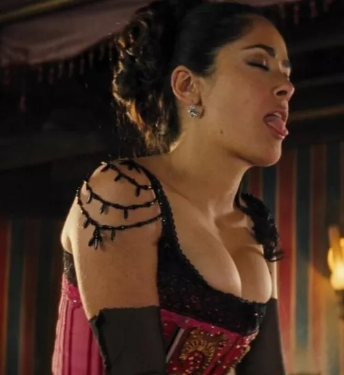 Imagine having Salma Hayek ride you like this