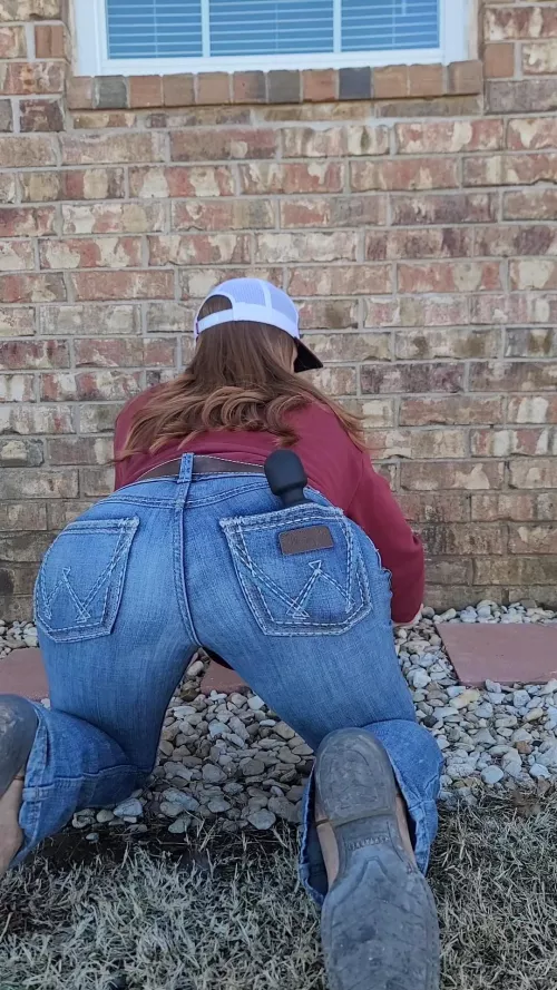 Just doing some weeding...