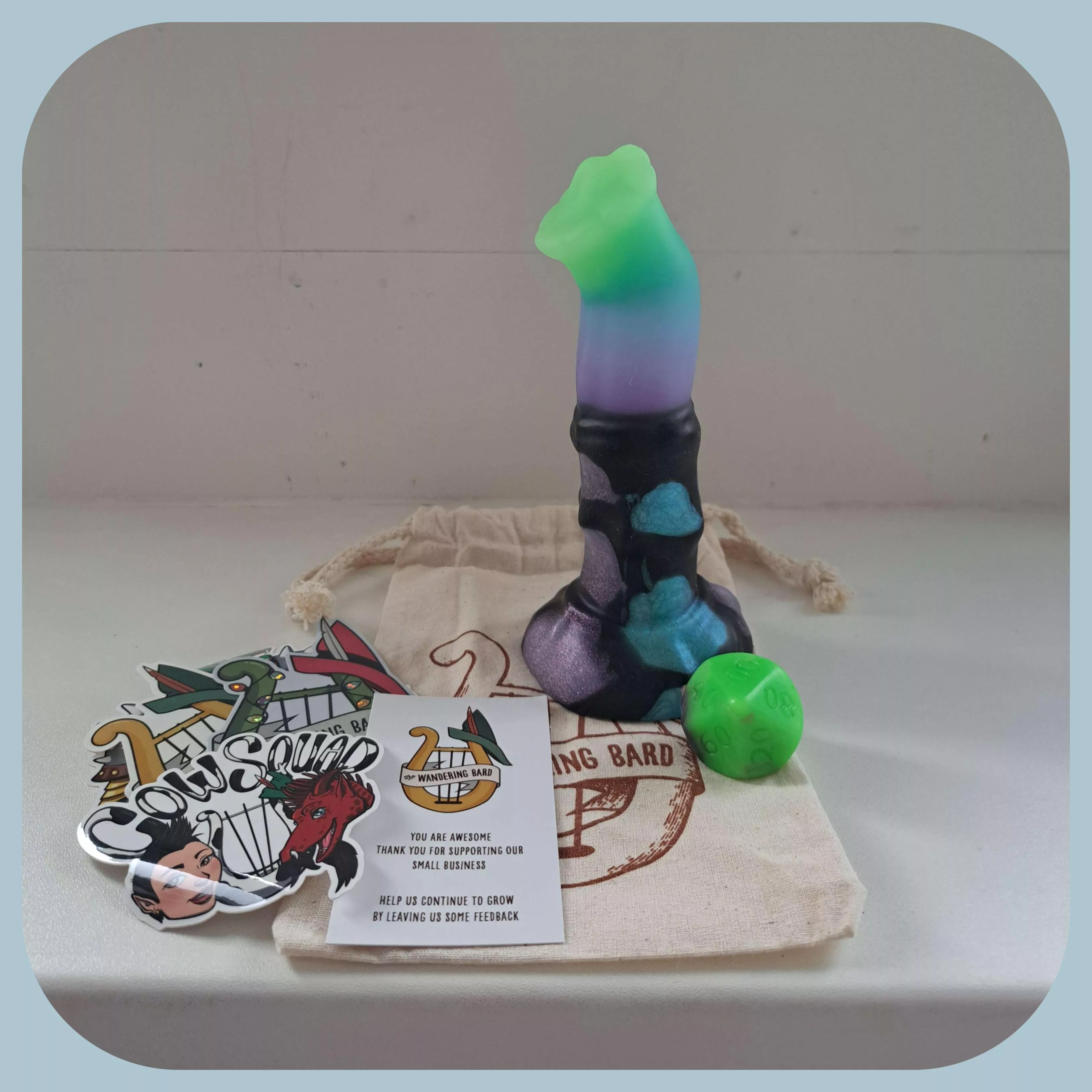 My amazingly adorabe Space Cow (X-S/S) from The Wandering Bard came today. He's so squishy and cute!