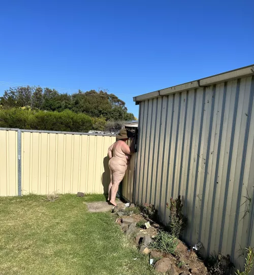 Taking some pictures outside just checking who’s watching cum and have a look