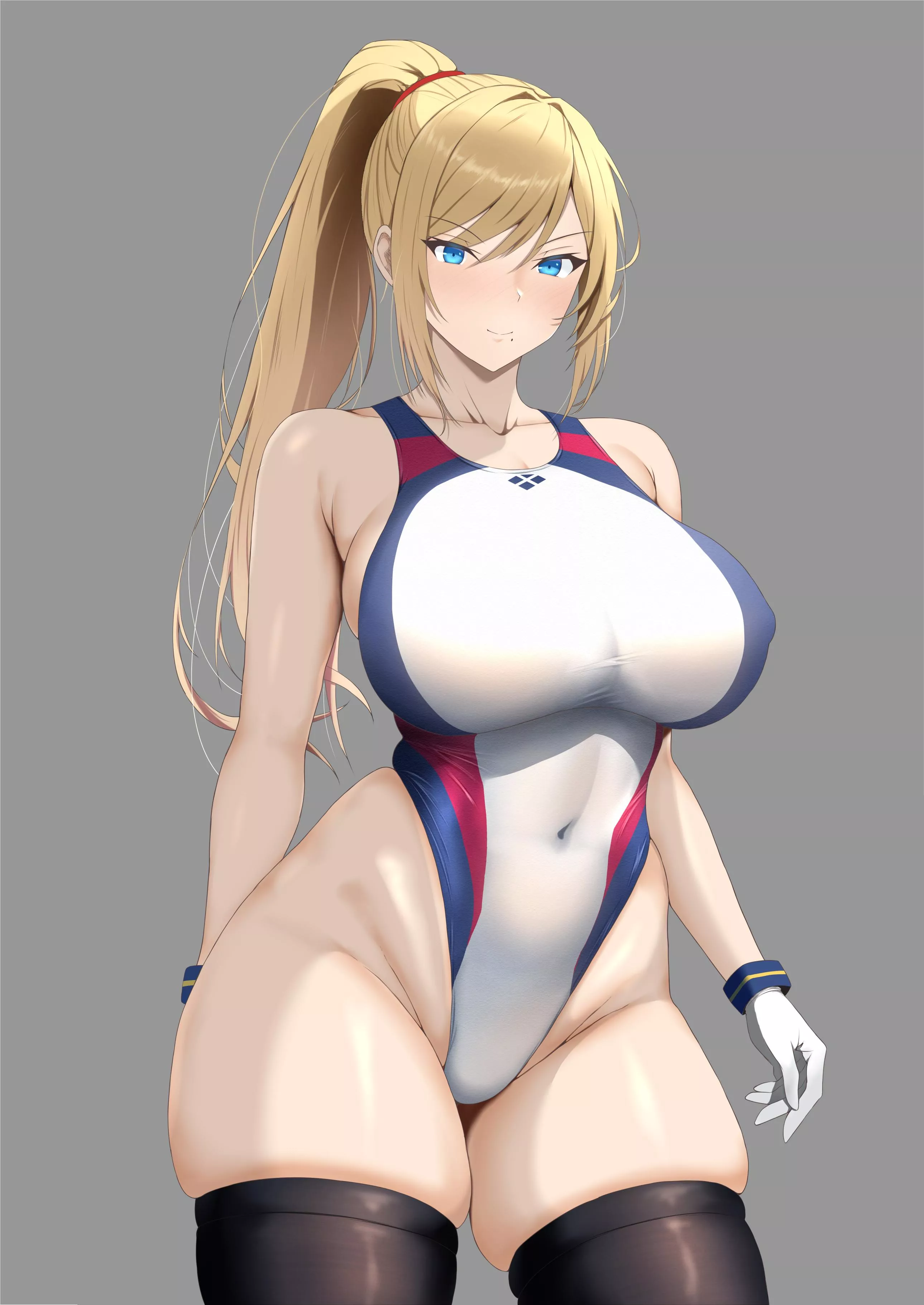 Competitive swimming Samus artwork by (Ranhatu)