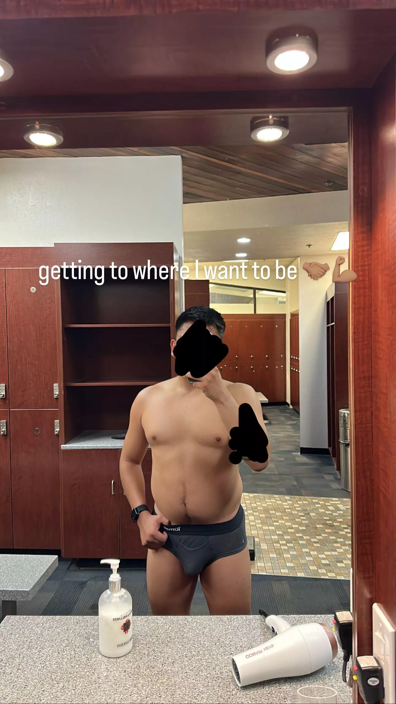 love walking around the locker room in briefs 🩲