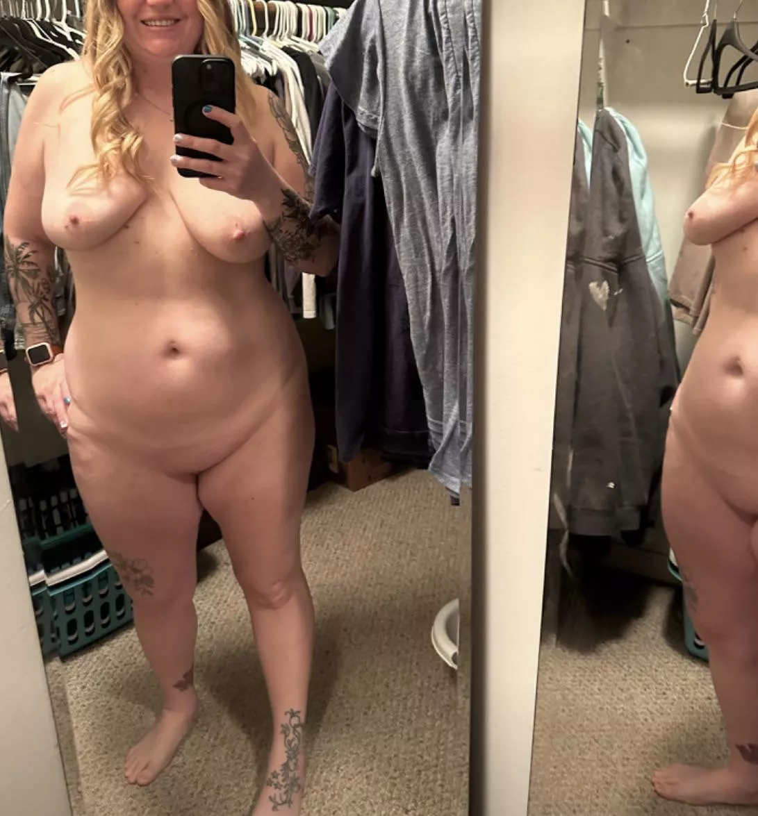 Mirror selfie times 2