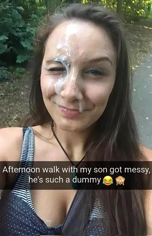 Missed my mouth silly boy