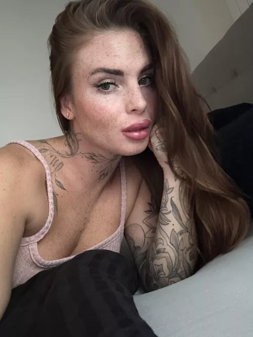 Redheads enjoy being pushed against the shower wall