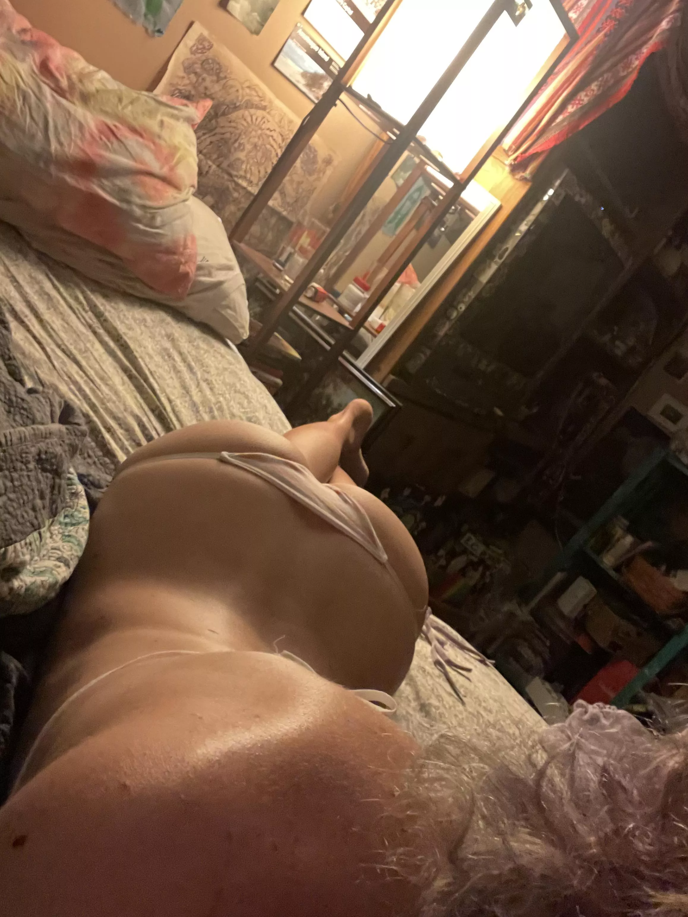 you walk into my room to me laying on the bed like this, what's ur next move?