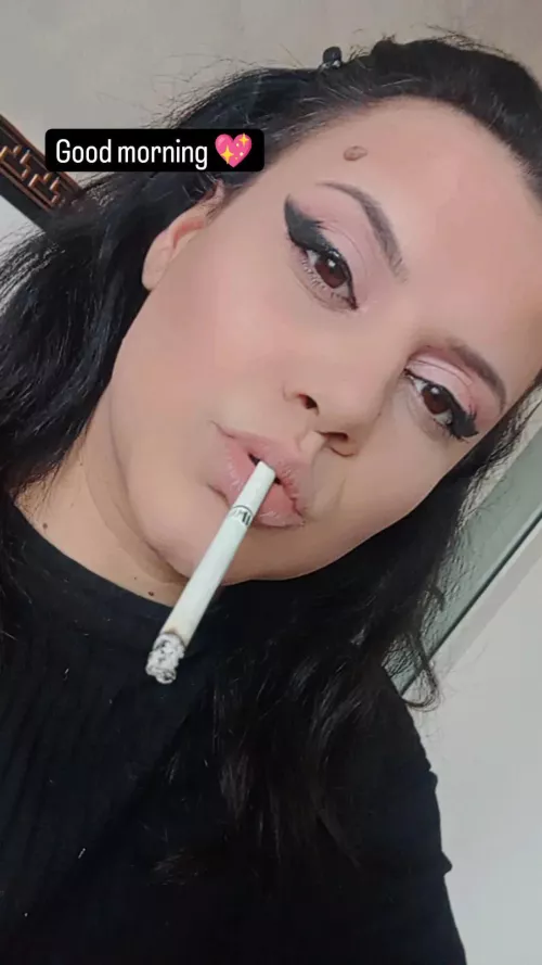 Makeup done,cigarette smoked, I am ready to start the day properly.