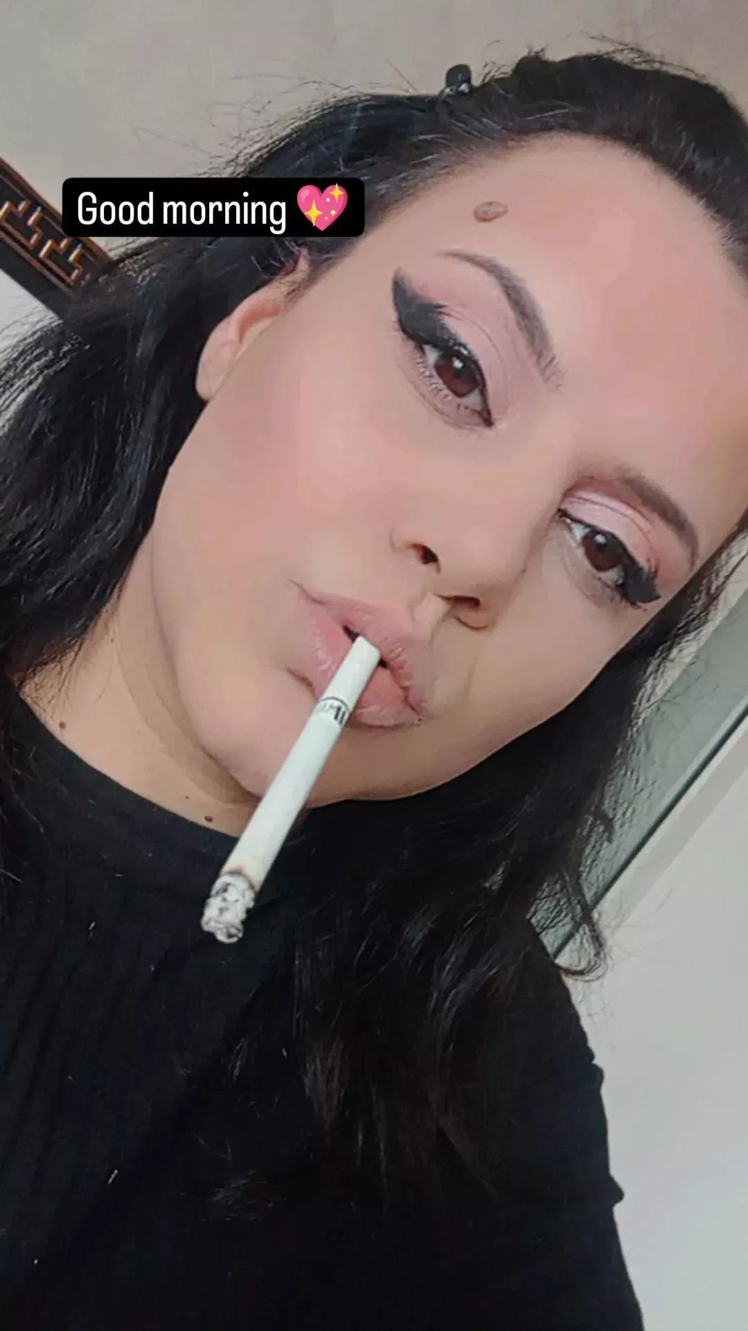 Makeup done,cigarette smoked, I am ready to start the day properly.