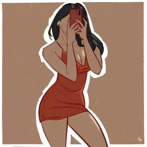 Sexy in red - Art by me