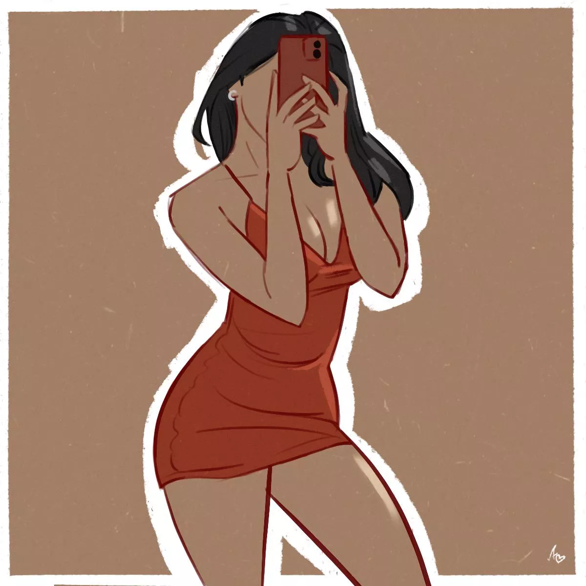 Sexy in red - Art by me