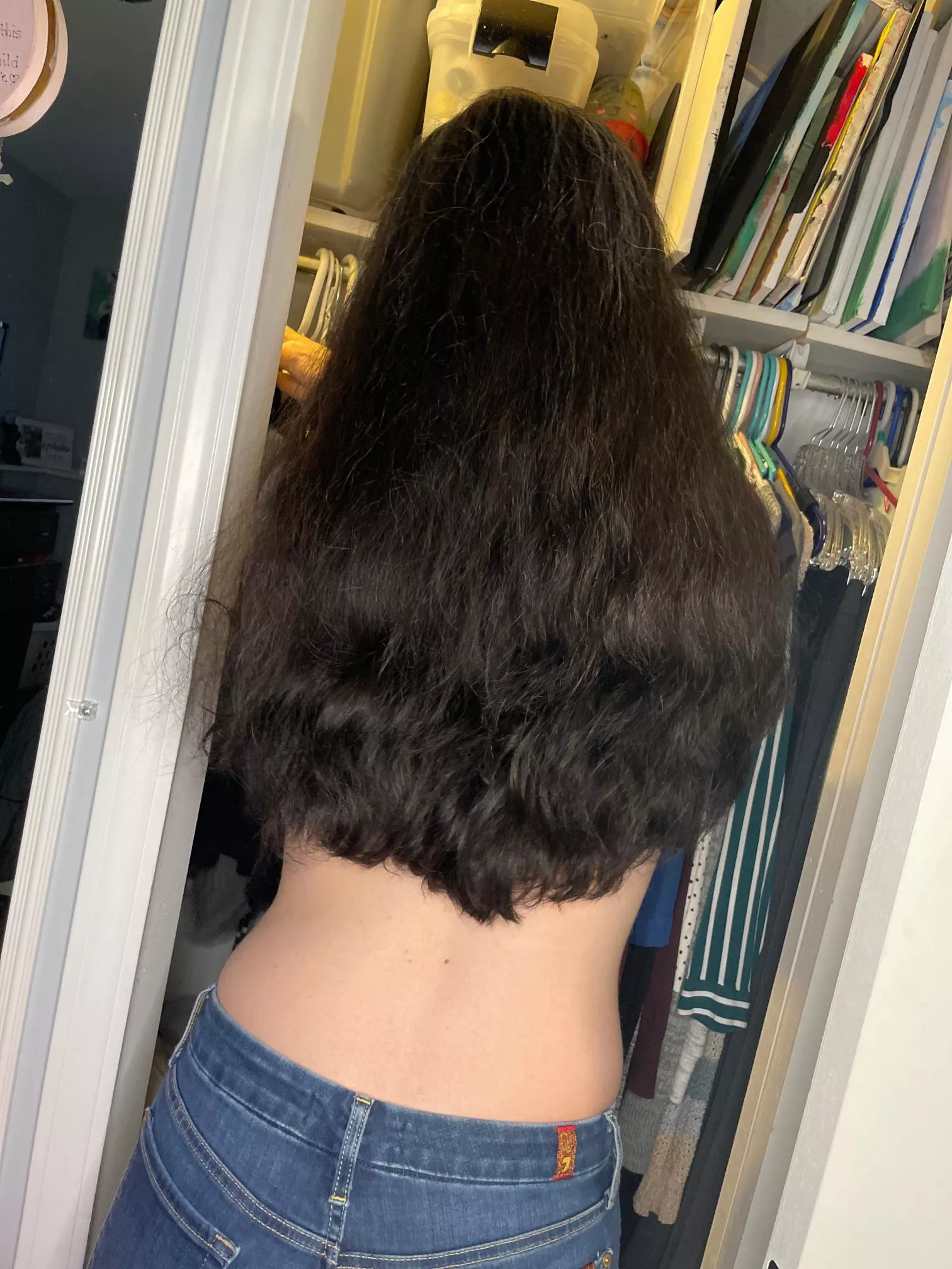 Trying to pick a top with all this hair