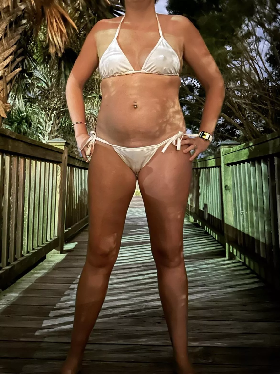 You ever look for cameltoe or see thru bikinis on the beach?