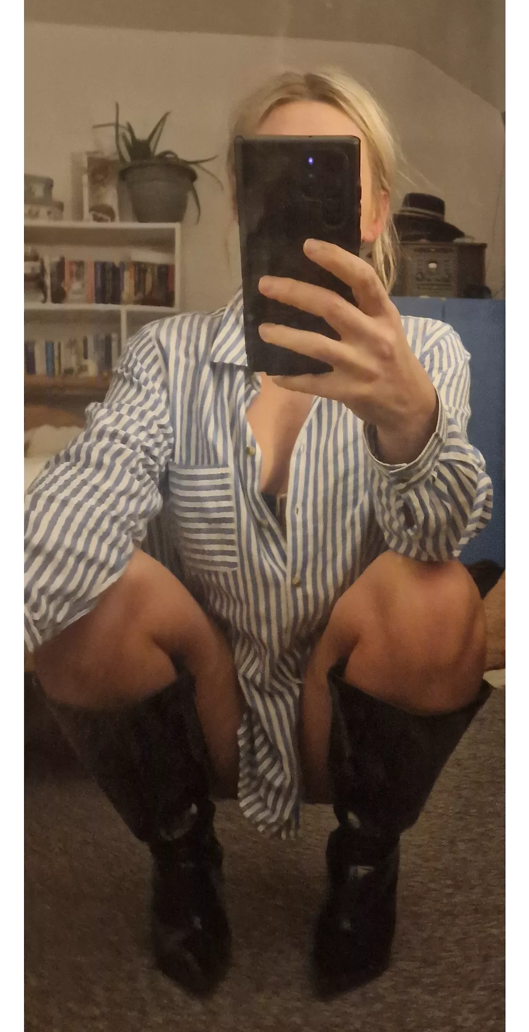 You like shiny boots.... Lick them and tell me you do