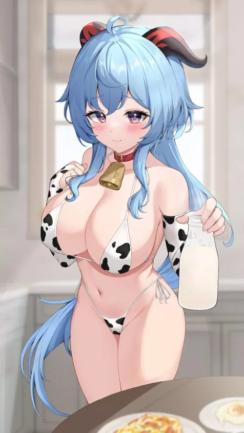 Cow Print Bikini Ganyu [Genshin Impact]