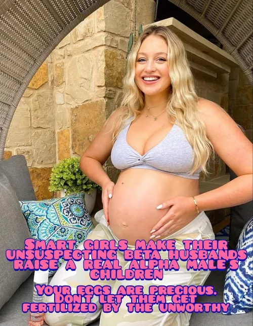 Don't let traditional morality stop you from doing what your body knows is natural and right. Instead of propagating weakness, give your offspring the best chance they deserve.