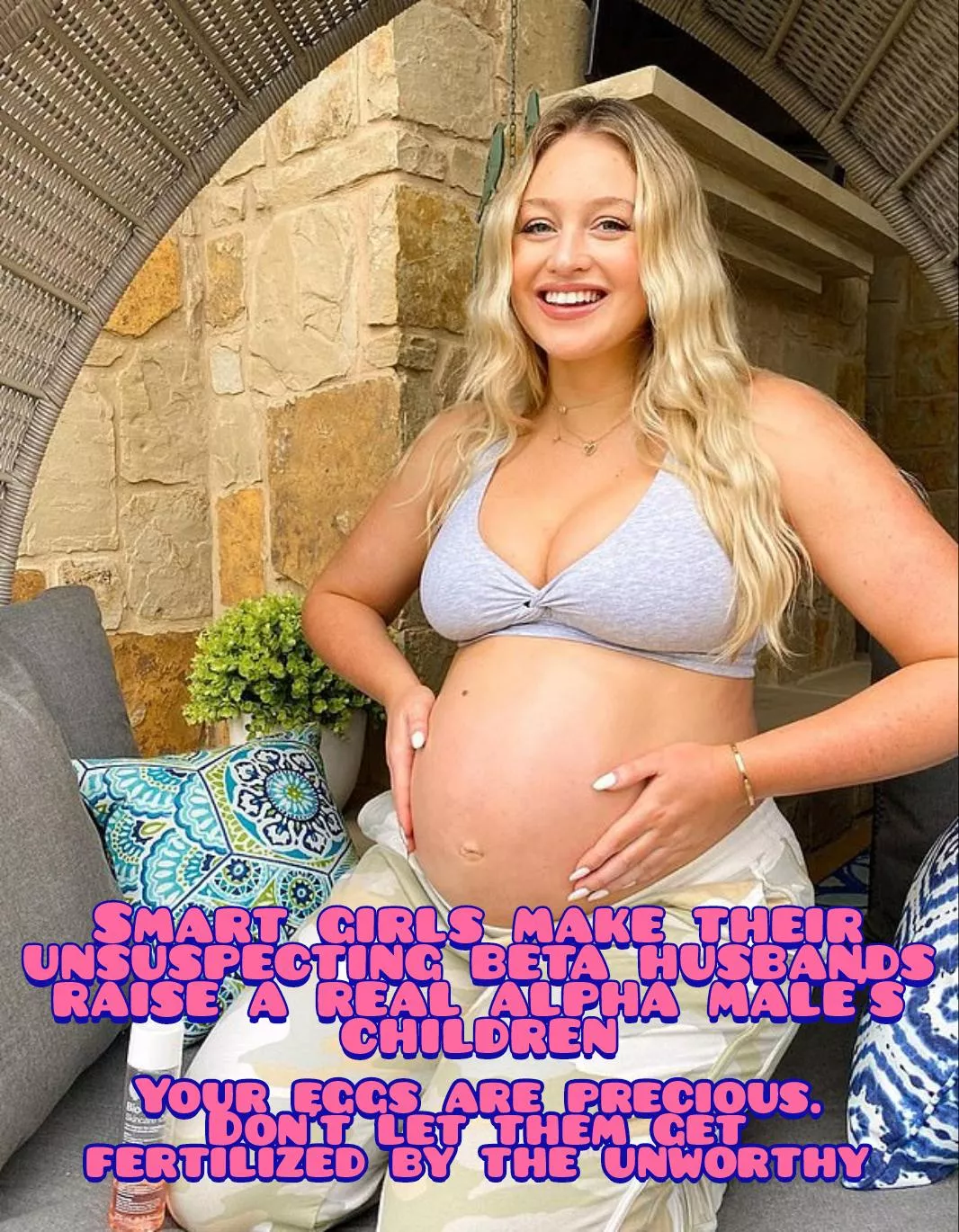 Don't let traditional morality stop you from doing what your body knows is natural and right. Instead of propagating weakness, give your offspring the best chance they deserve.