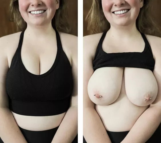 My sports bra was fighting for its life holding my 38DDs