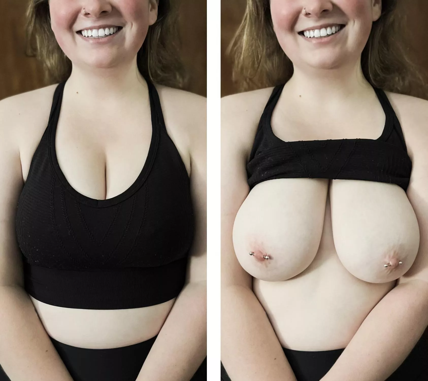 My sports bra was fighting for its life holding my 38DDs