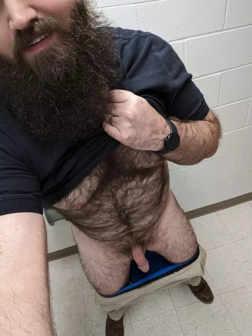 I should be working. But I'd rather take dick pics. The IT guy is waiting in the bathroom for ya. 😏😈