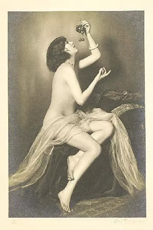 Nude with Grapes by Akt Szolovel 1924