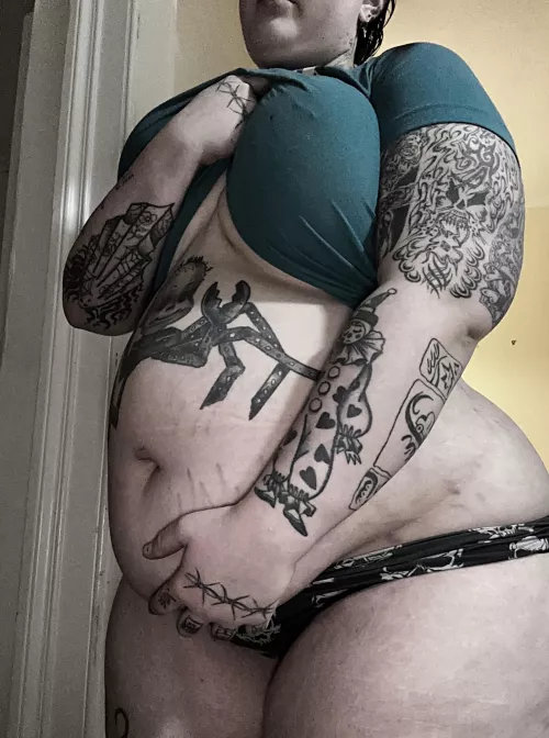 shirt turned crop top