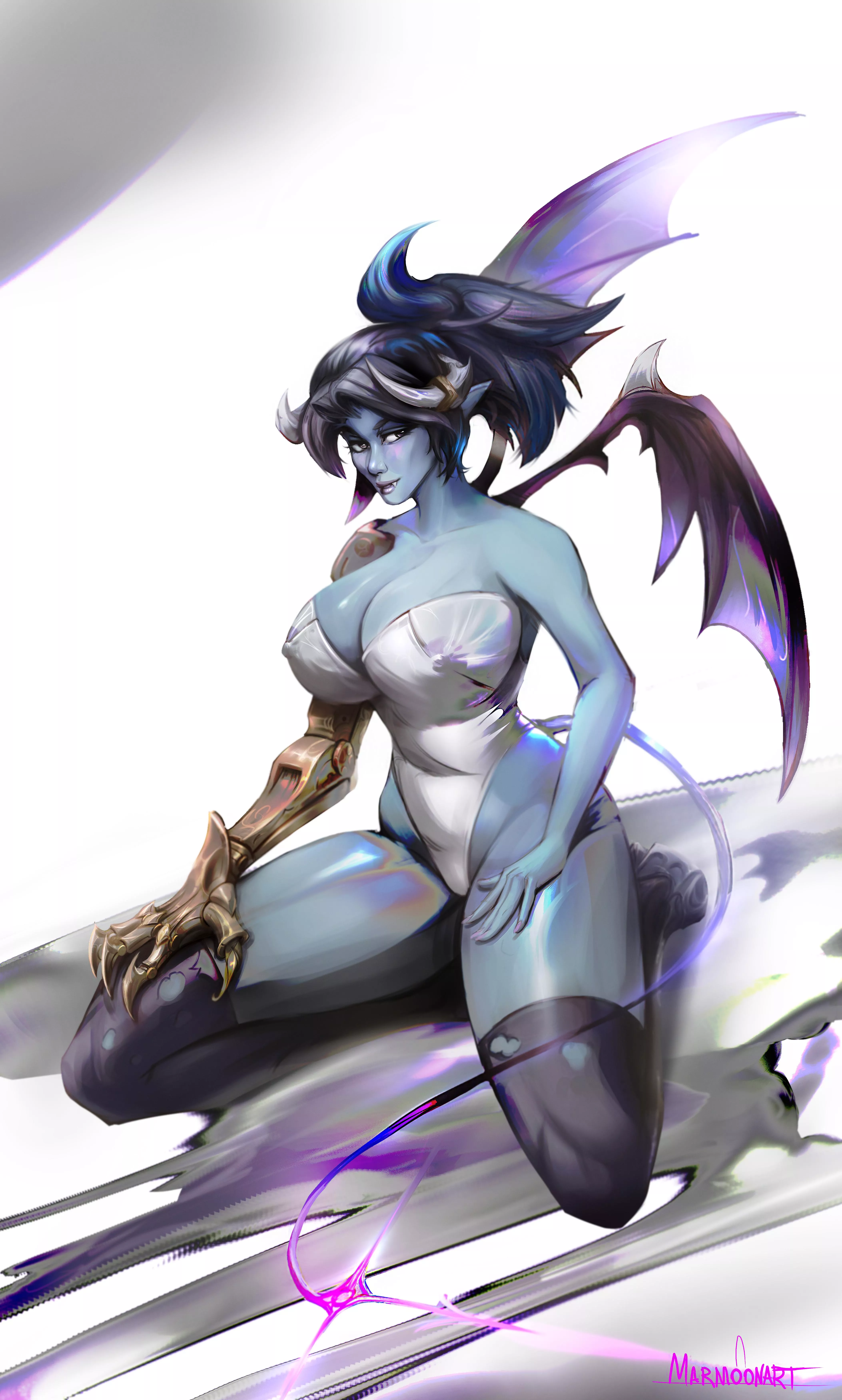 Succubus Metal Arm (Marmoonart)[OC]