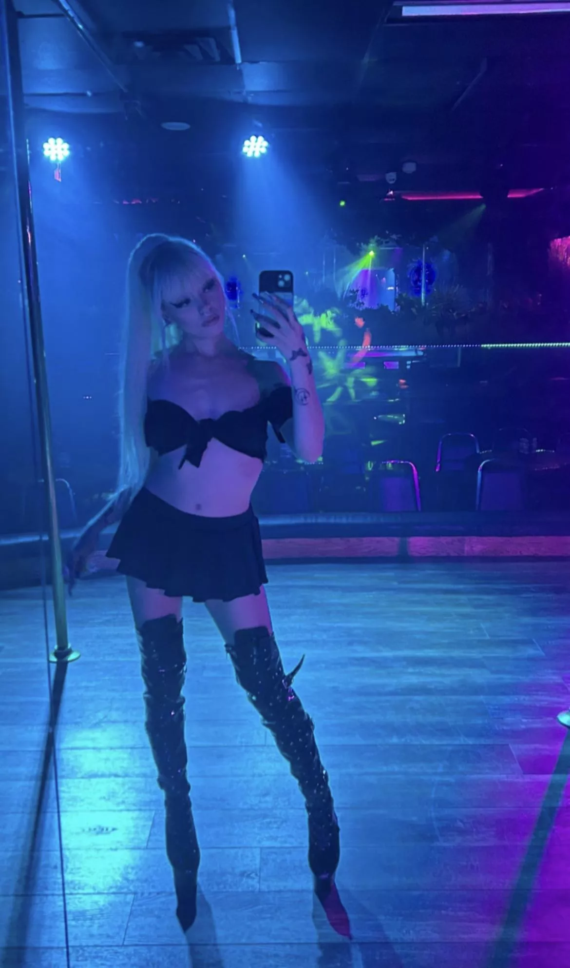 thigh high stripper boots