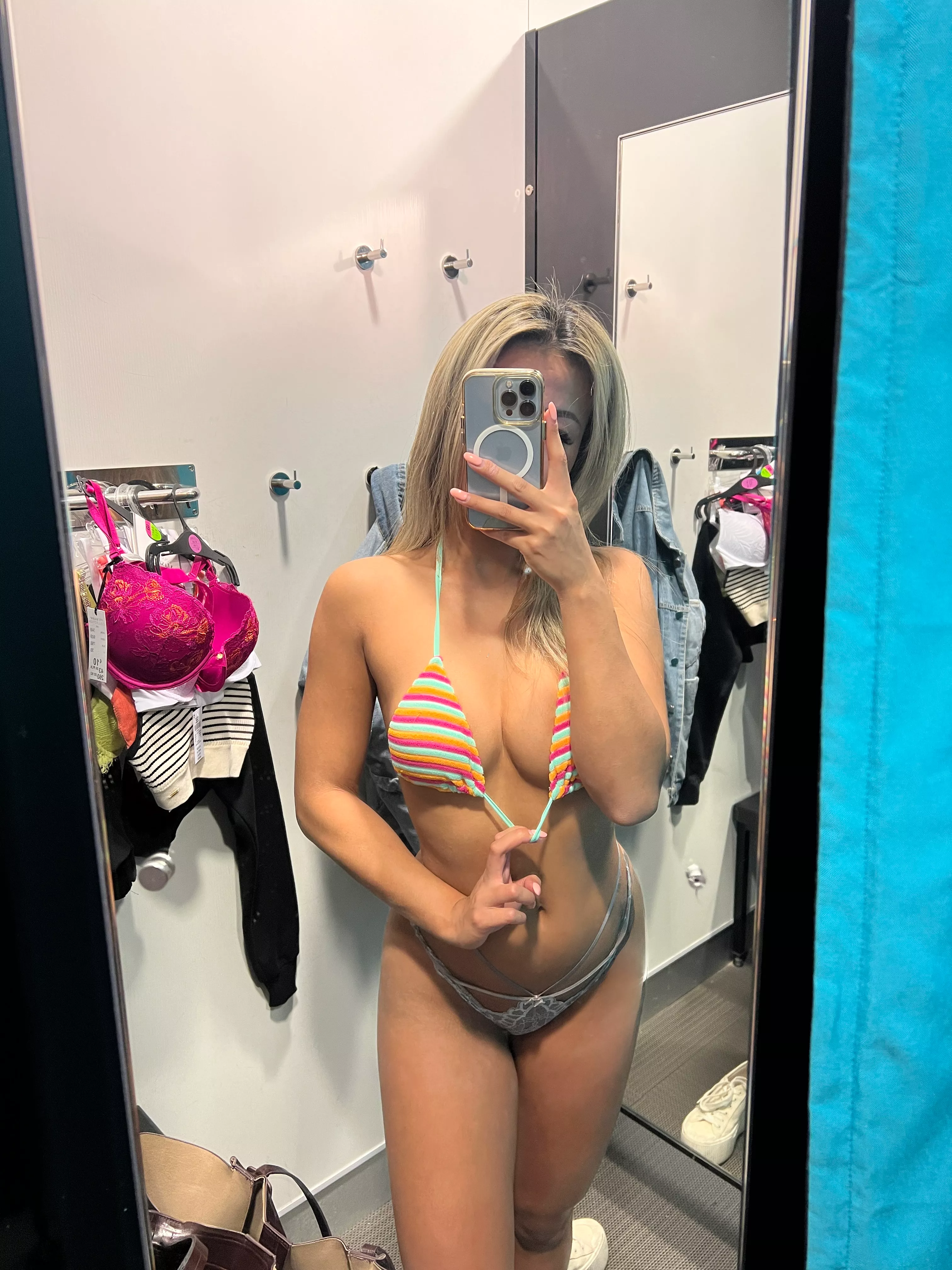 Would you help me get off in the change room?