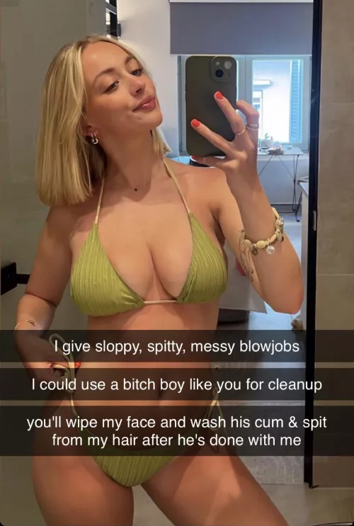 you can be the cleanup cuck