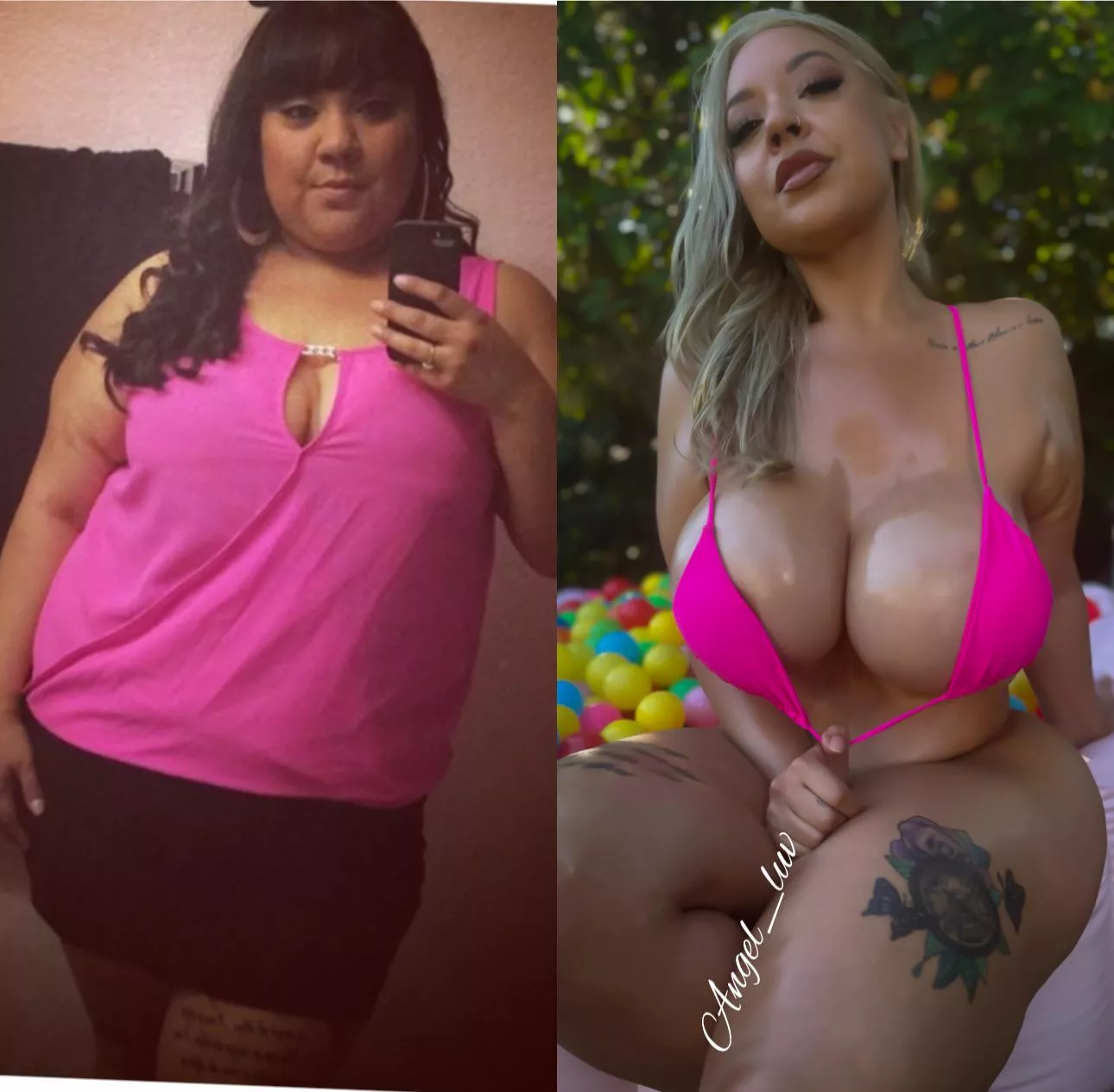 From fat girl to fuck doll [oc]