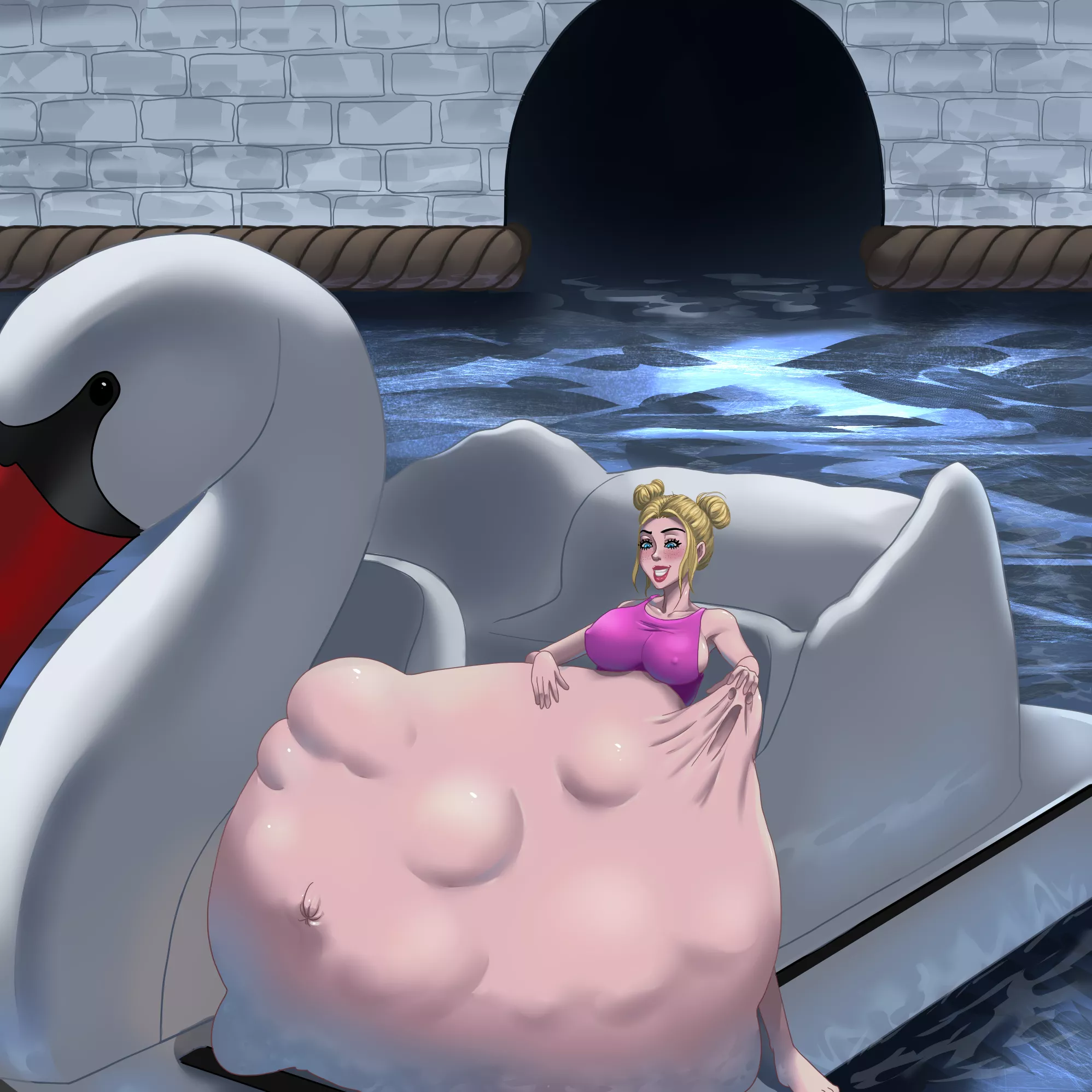 {IMAGE} Happy Valentines day everyone! here's my Valentine take for today that my client commissioned me. Thanks! This is Gina an original character from OnlyVore's series of my client. If you need something like this to be drawn, Feel free to send me 