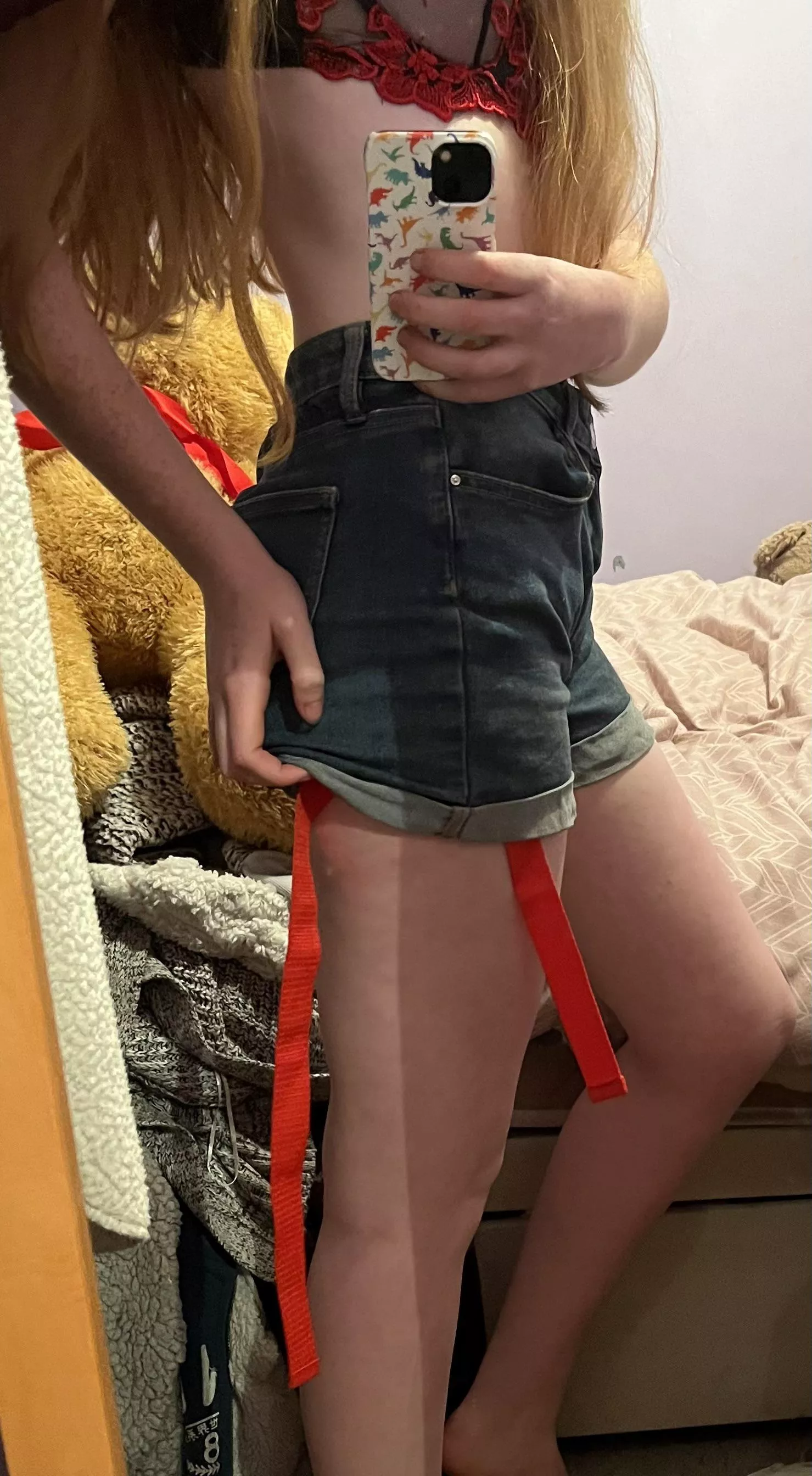 Let’s go to the game and see if anyone notices the straps…