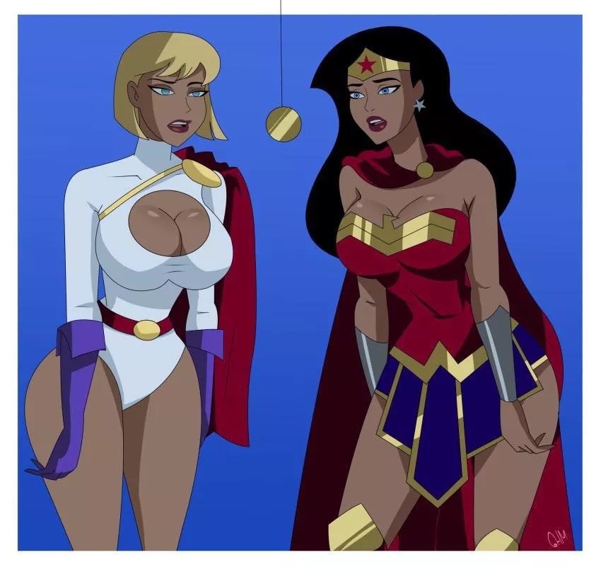 Power Girl and Wonder Woman (ghostlessm) [DC]
