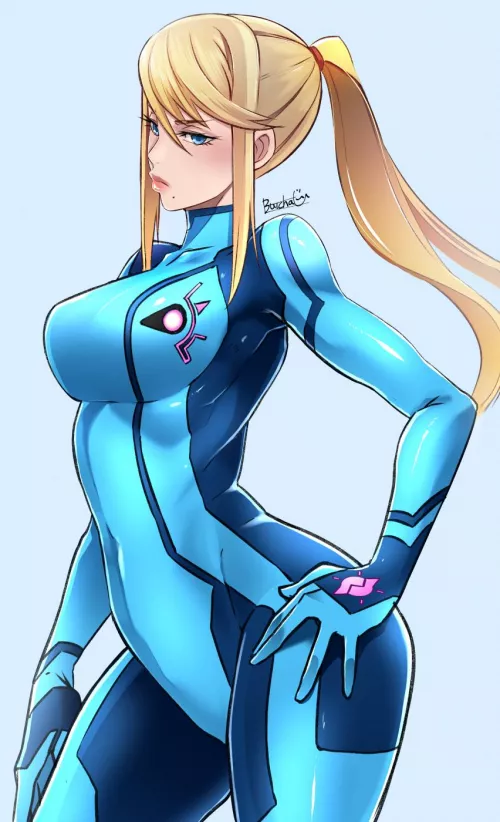 Unimpressed Zero Suit Samus (Butcha-U) [Metroid]