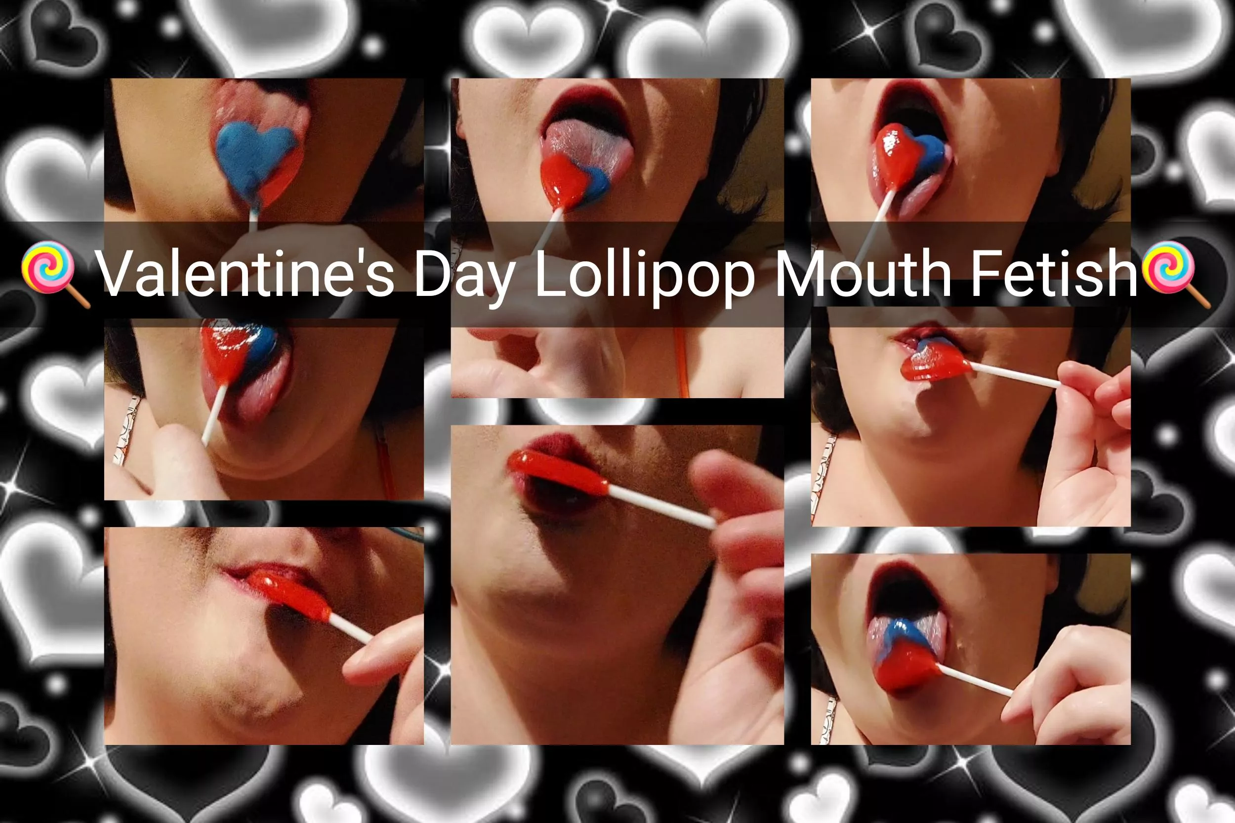 🍭Valentine's Day Lollipop Mouth Fetish🍭
