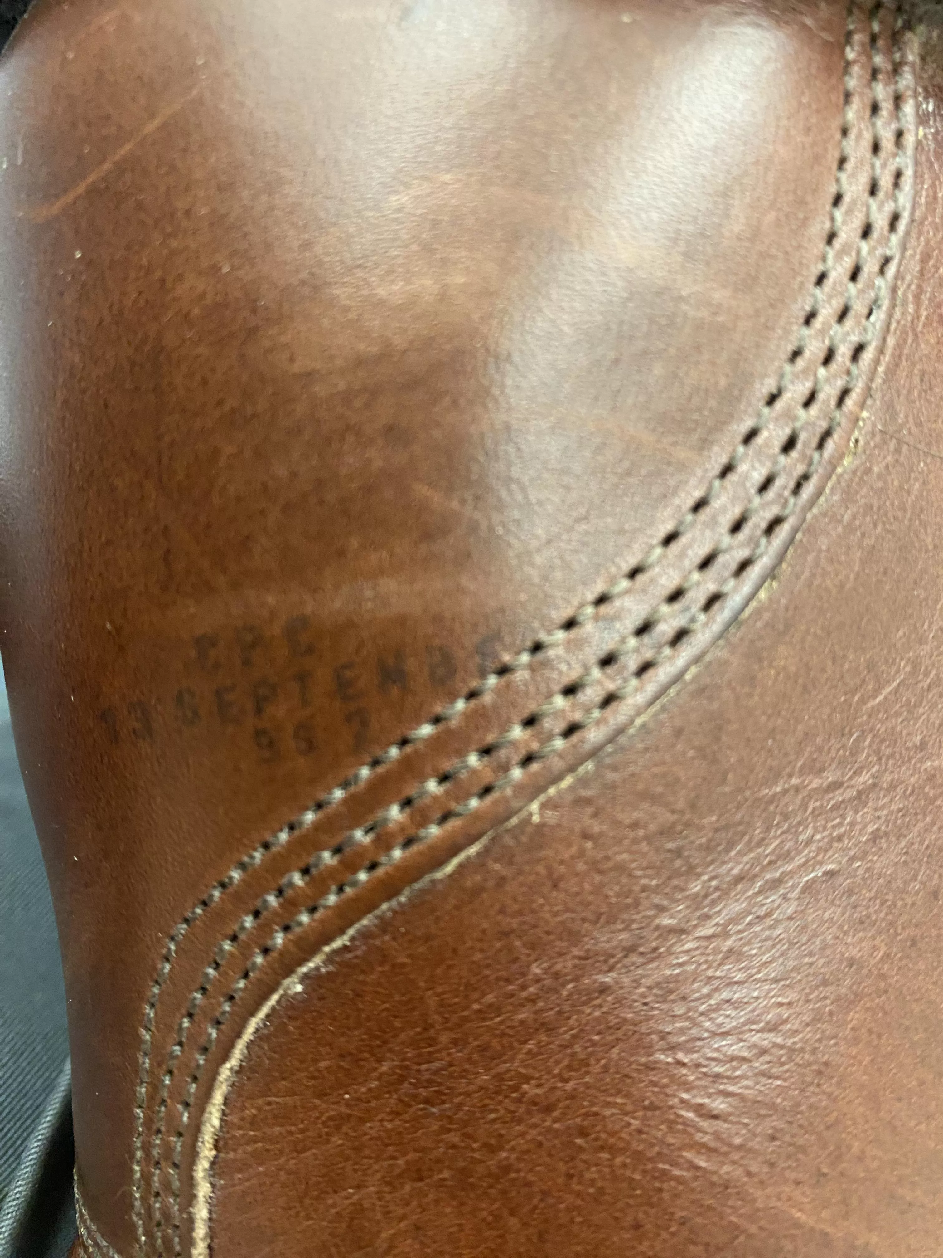 Back of Boots Numbers