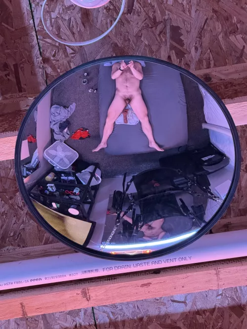 Daddy could use some company in the playroom!