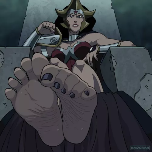 [DC] Wonder Woman goes barefoot in Flashpoint Paradox movie (badcrab)