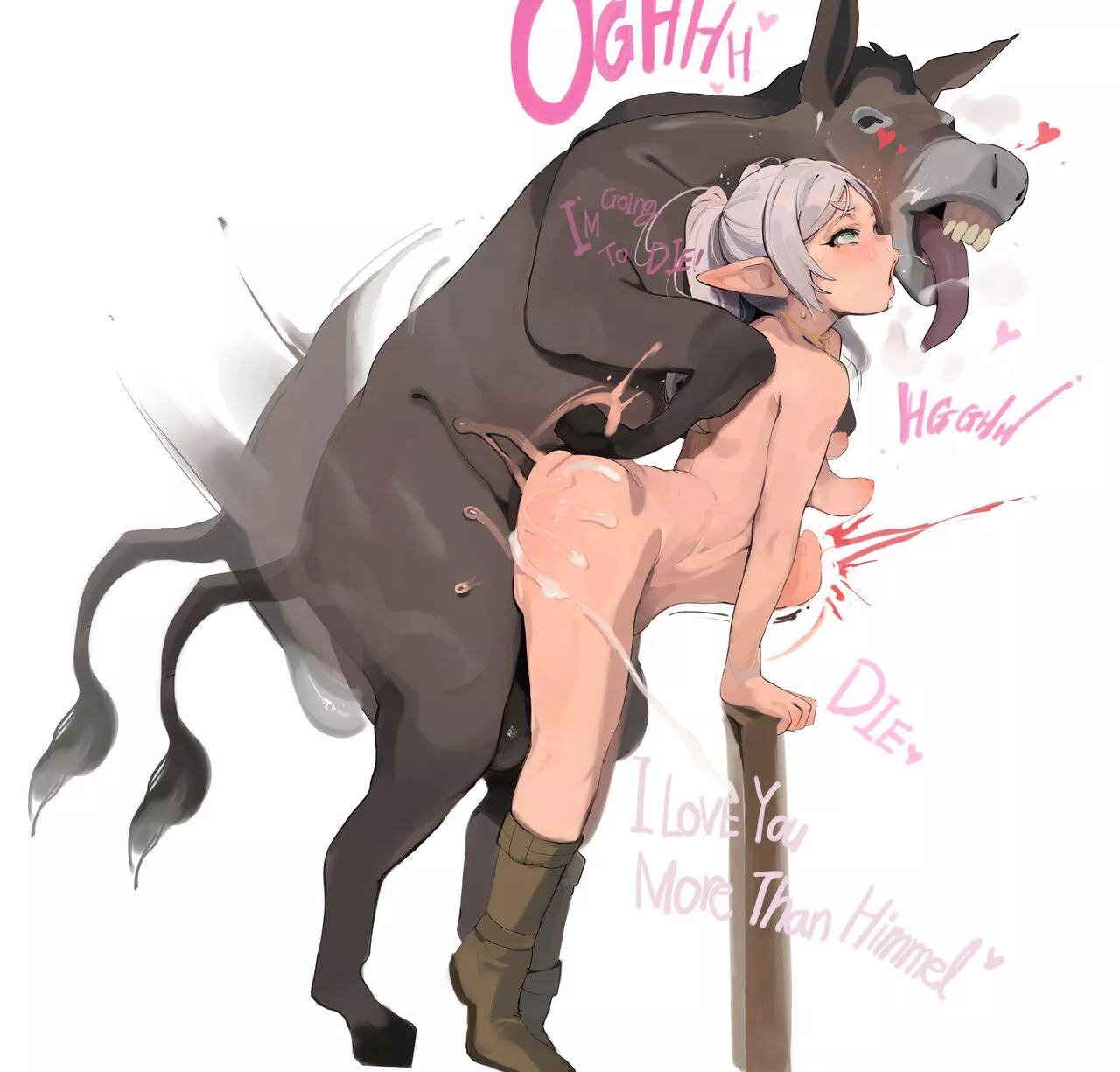 I didn't believe my friend when she said donkeys fuck better than horses [mamimi (artist)]