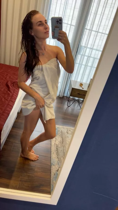 it's time to towel off and get ready for work