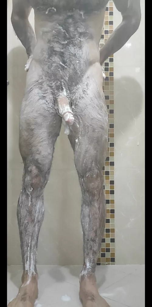 Join with me to this cold 🥶 shower 🍆👅